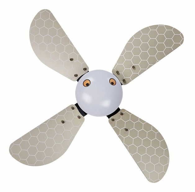 Stropný ventilátor so svetlom Devora (čierna)