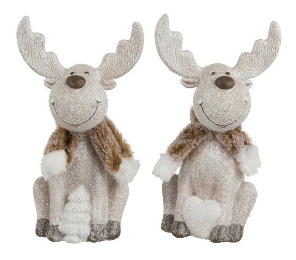 Figurína Jolipa Zvieratko Natural White Forest (15x12x26cm) (Hnedá) (2ks)