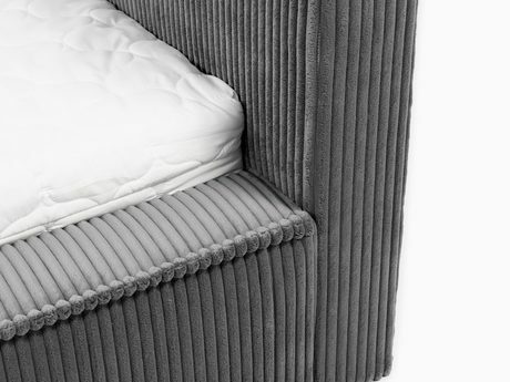 Pat matrimonial 180 cm Gretty S (Albastru închis) (cu somieră) (cu sp. depozitare)