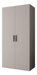 Šatníková skriňa 100 cm Borry 1 (kašmír + čierna)