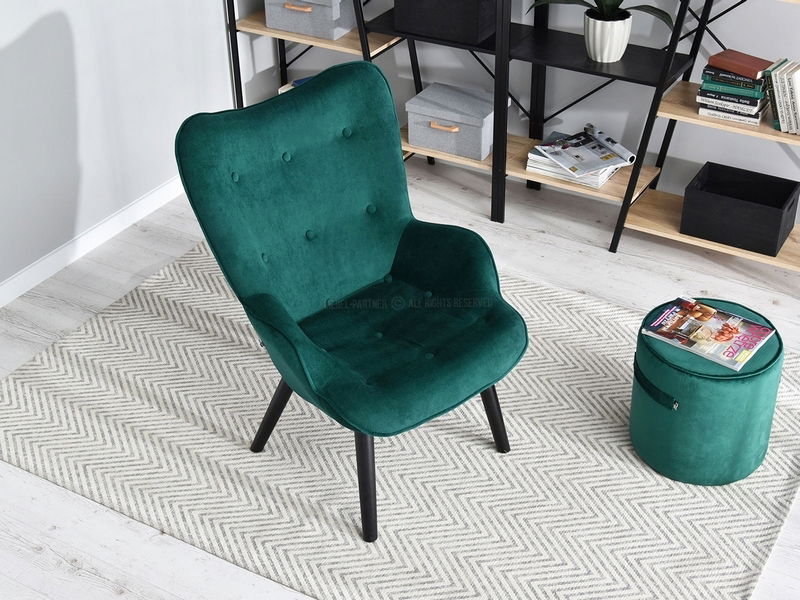 Fotelja Nutri (zelena + crna)