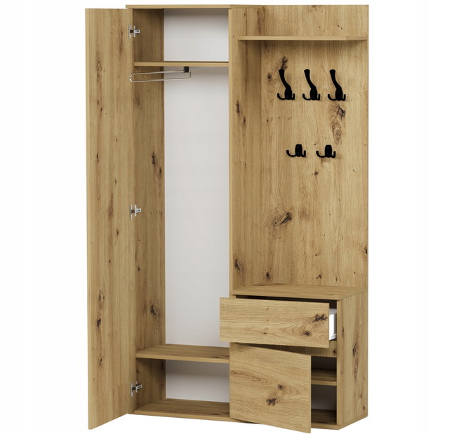 Set mobilier hol Viliana (artizanal) (cu oglindă)