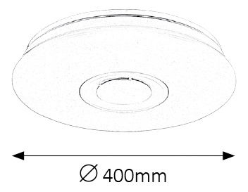 Stropné svietidlo Murry 4541 (biela) (stmievateľné)