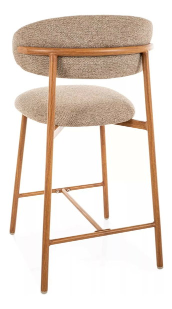 Barová stolička Elteron H 2 (dub + cappuccino)