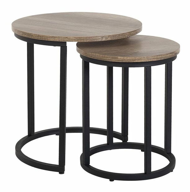 Măsuță Dalby (lemn închis)