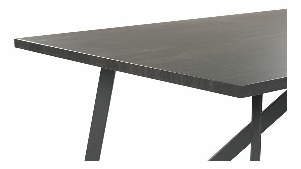 Masă de sufragerie Adanna (negru) (pentru 4 persoane)