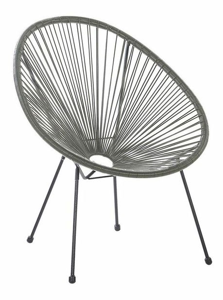 Set pentru grădină ALVAREZ II (gri închis) (pentru 2 persoane)