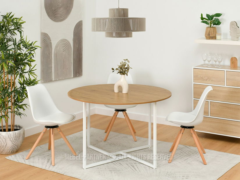 Étkezőasztal Bird (tölgy + fehér)