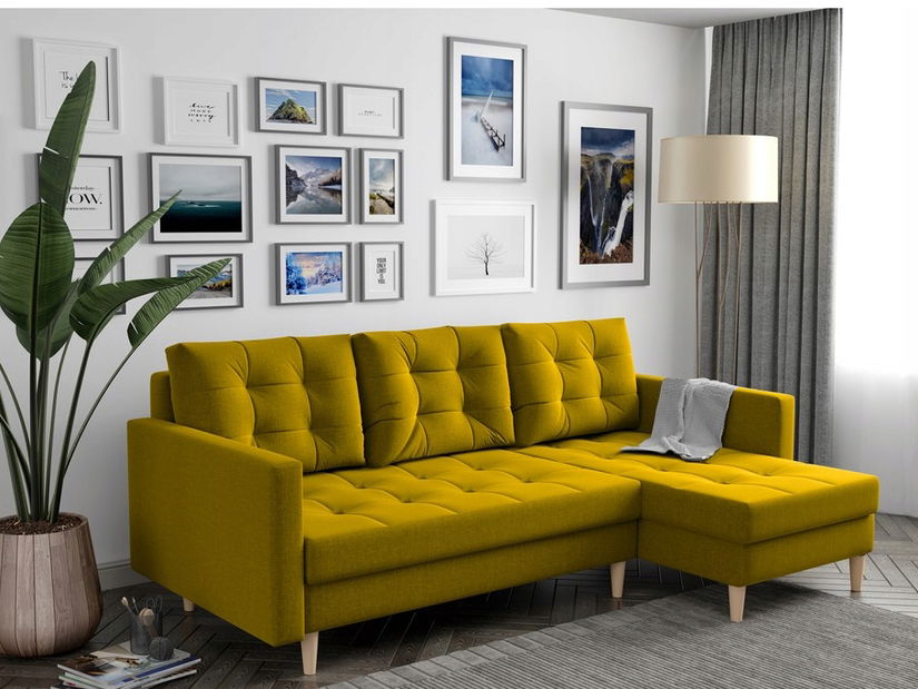 Sarokkanapé Divas (J) (mustár)