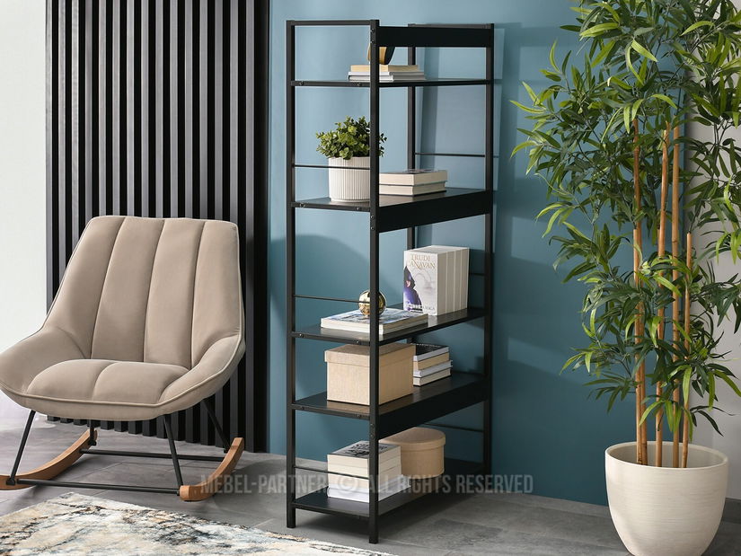 Regál Noel (fekete fa + fekete)