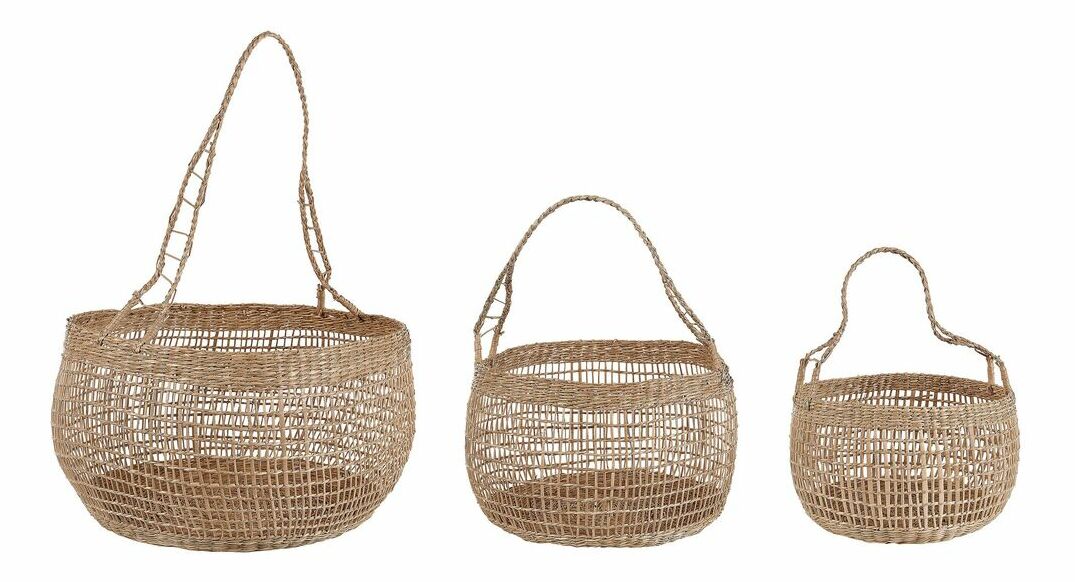 Set 3 ks košíkov Angela (béžová)