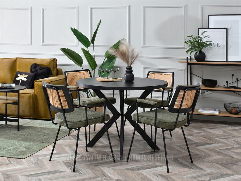 Stolička Cleo (kaki + čierna)