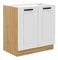 Mosogatószekrény Lesana 2 (fehér + artisan tölgy) 80 ZL 2F BB 