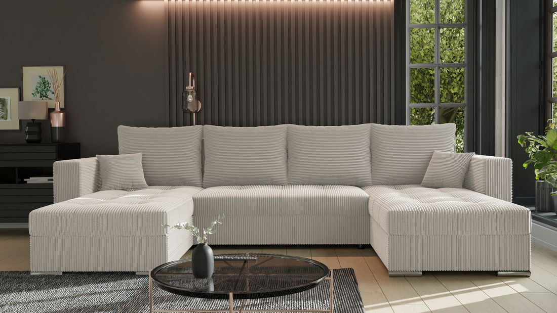 Rohová sedačka Josie U 1 (krémová)