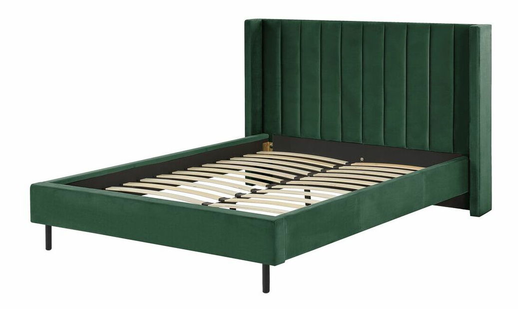 Bračni krevet 140 cm Vue (zelena) (s podnicom)