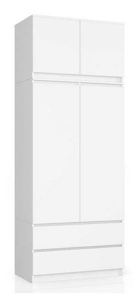 Ormar za garderobu Submarino (bijela) (sa nadogradnjom)