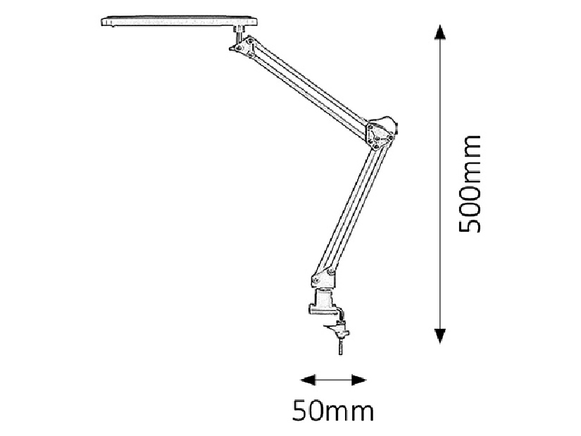 Stojanová lampa Raul 4420 (strieborná)