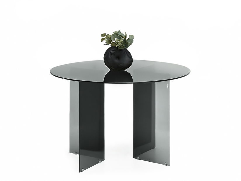 Masă sufragerie Abunda (sticlă fumurie)