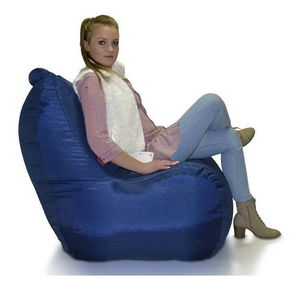 Fotoliu puf cu taburete Montana (Albastru)