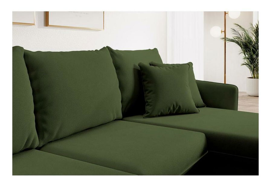 Colțar Vivaldio L (verde + negru)