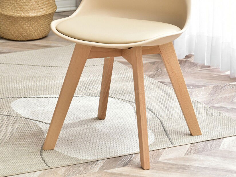Stolica Large Wood (bež + crna)