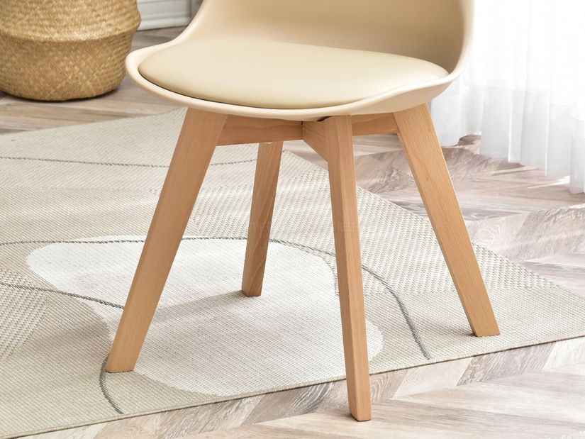 Scaun Large Wood (bej + negru)