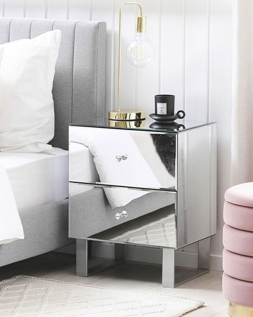 Nočný stolík Nesie (strieborná)