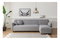 Rohová sedačka Edoletta 1 (P) (svetlosivá)