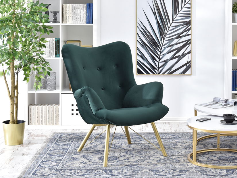 Fotoliu relax Dawntawn (verde + auriu)