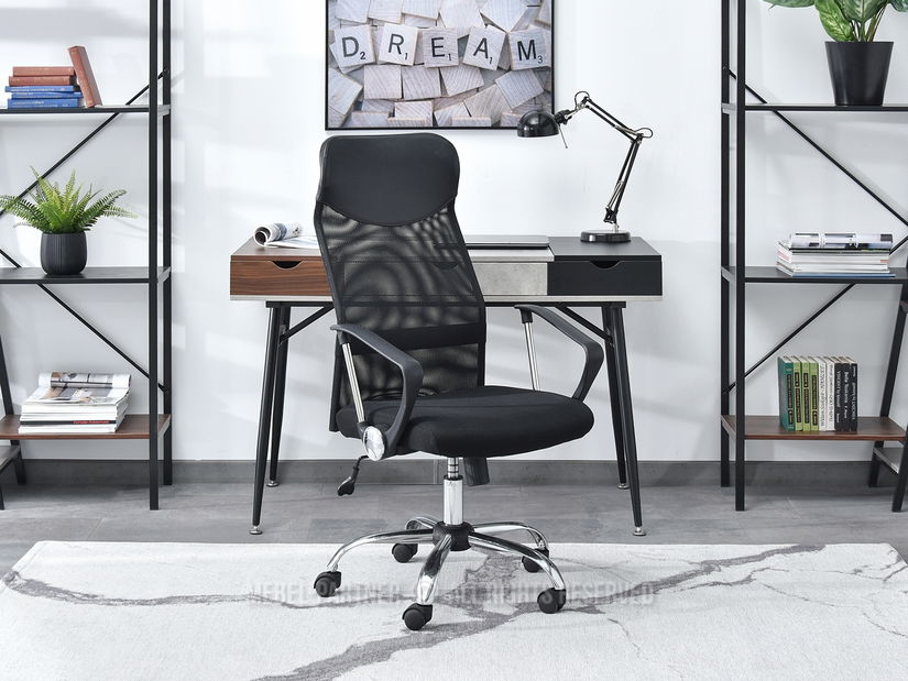 Scaun Osla (negru + crom)