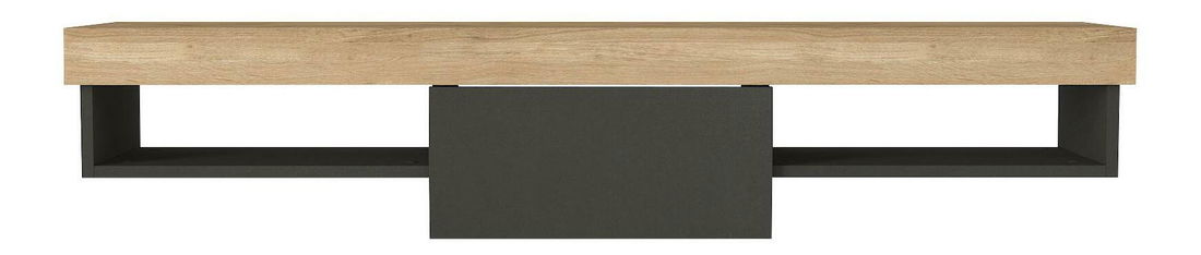 TV stolík/skrinka Raunan (dub + antracit)