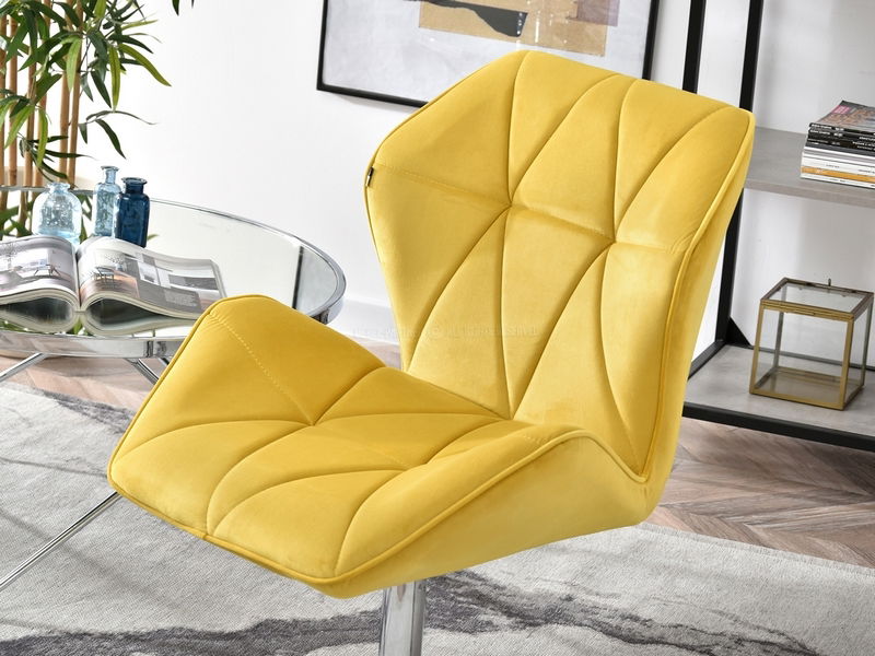 Fotel Velma S (sárga + fekete)