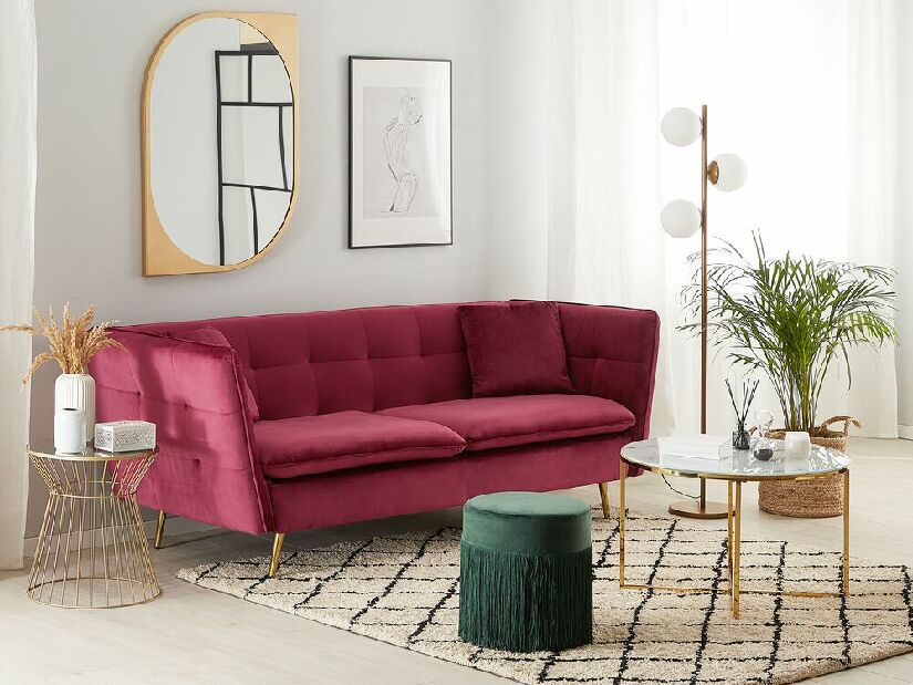 Sofa trosjed FERICA (tamno crvena)