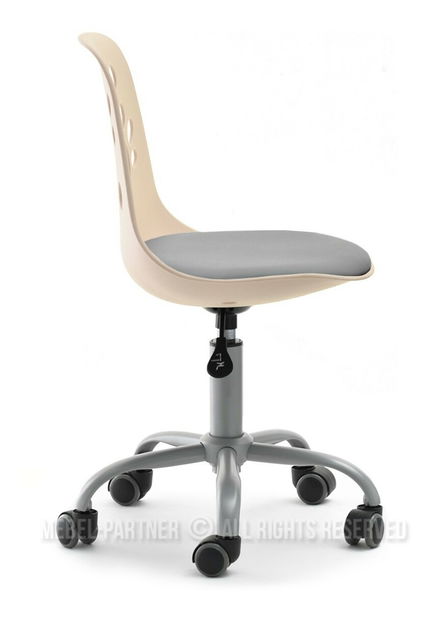 Detská stolička Footy (ružovošedá + sivá)