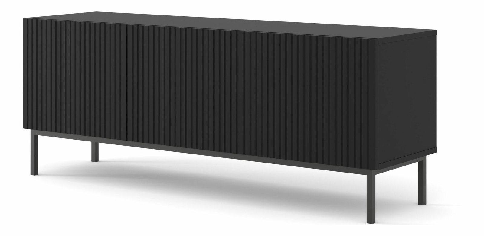 TV szekrény/asztal 3D 150 Rowanna (fekete)