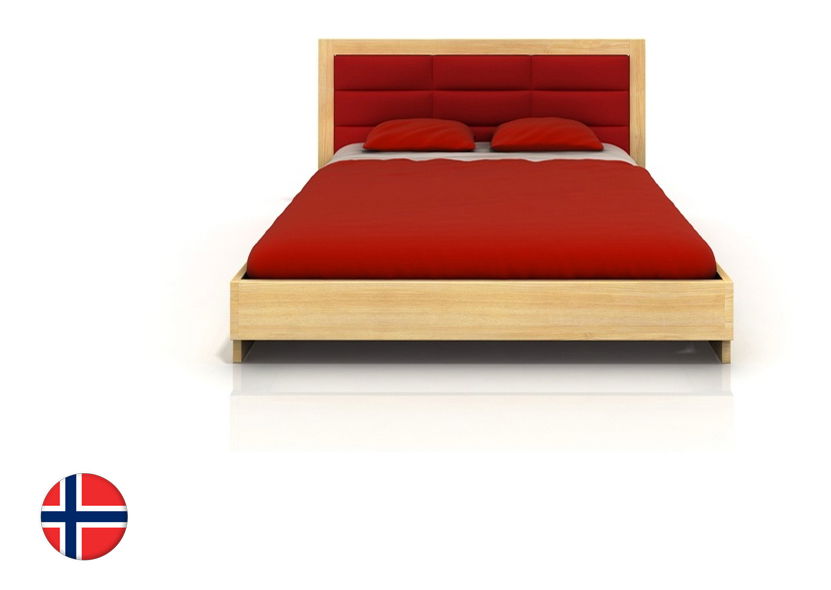 Manželská posteľ 140 cm Naturlig Stjernen (borovica) (s roštom)