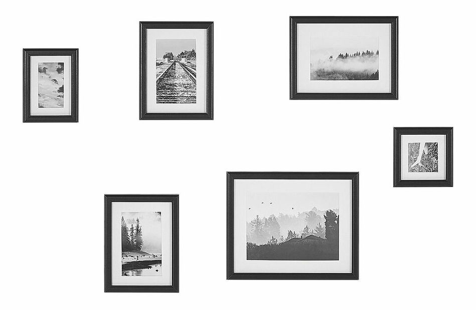 Cadru pentru fotografii 6 buc Zimbabwe (negru) 