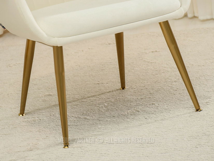 Fotoliu de design Osmogos (crem + negru)