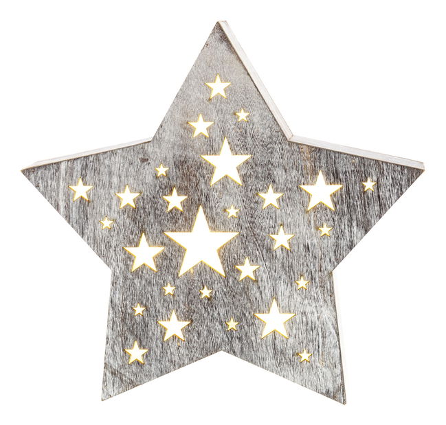 Stea de Crăciun, din lemn Retlux RXL 347