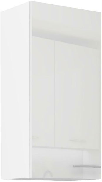 Dulap superior de bucătărie Lavera 45 G-90 1F (Cadru: alb + front: alb lucios)