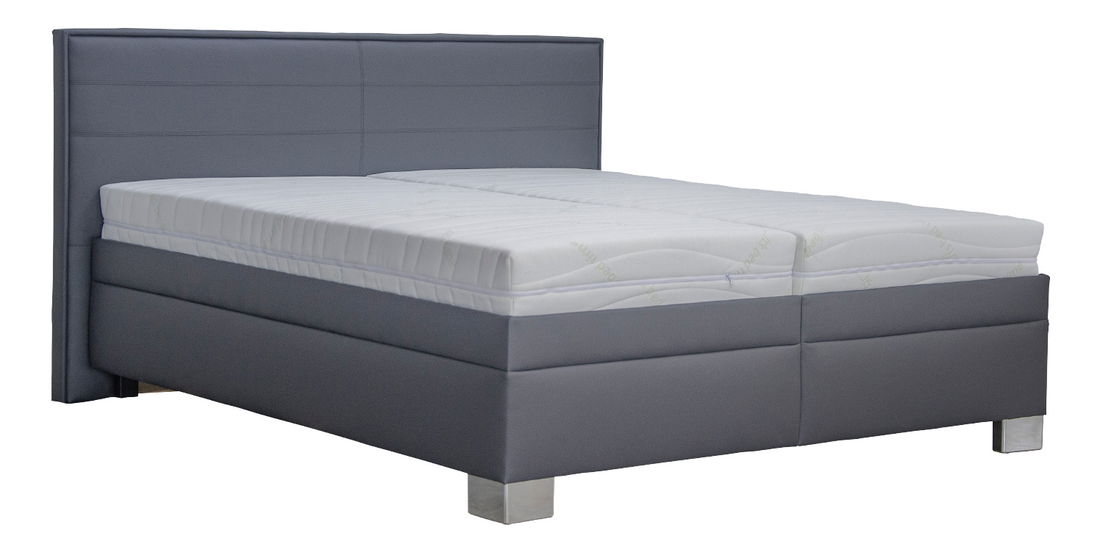 Manželská posteľ 180 cm Blanár Grand (sivá) (s roštom)