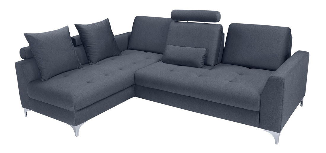 Rohová sedačka BRW Ivette REC.2F (sivomodrá) (L)
