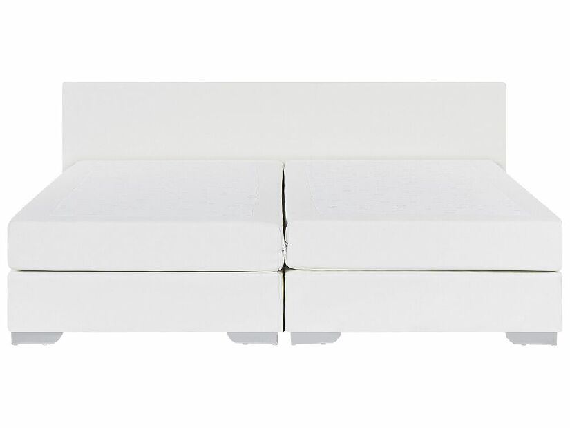 Manželská posteľ Boxspring 180 cm PREMIER (s matracmi) (biela)