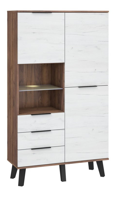 Dulap de haine Shela SVN-13 (craft tobaco + craft alb)