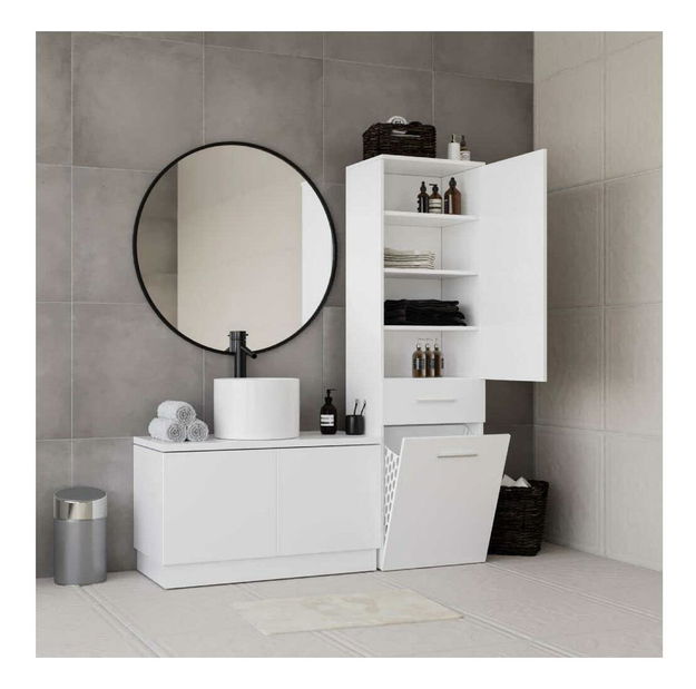 Policová skriňa Adralona (biela)