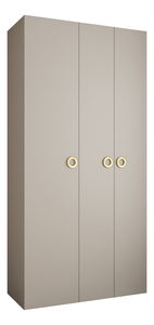 Šatníková skriňa 120 cm Carmela 50-1 (kašmír + zlatá)
