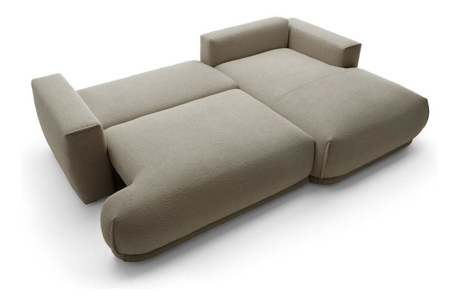 Sarokkanapé Dita mini (J) (szürkés bézs + fekete)