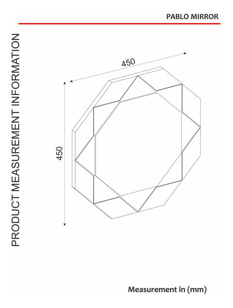 Dekoratívne zrkadlo Minulo (orech) 