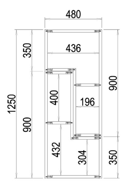 Regál/TV stolík Vernetta (dub sonoma)
