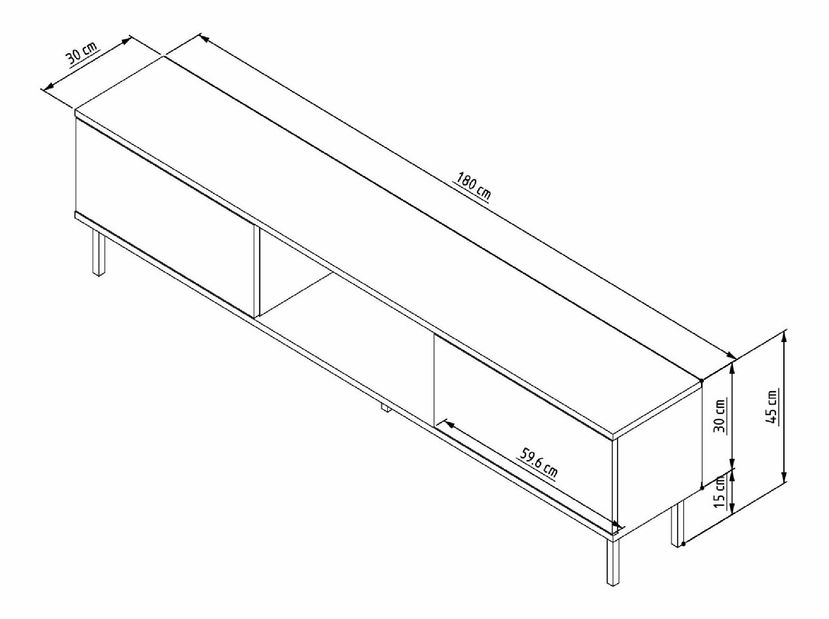 Masă TV Payette (nuc)